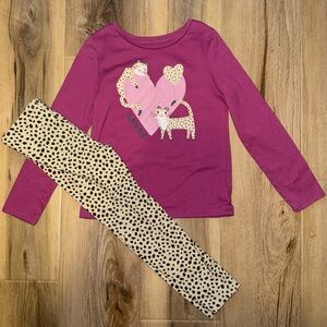Kids' Leopard Heart Outfit